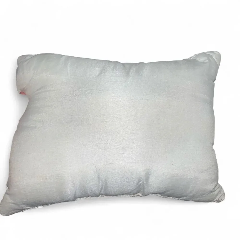 Halloween Decor White and Orange Pumpkin Beaded Pillow